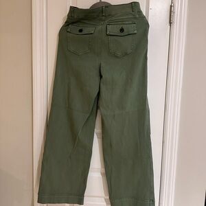 SPANX Stretch Twill Wide Leg Pant Medium Tall in Sage